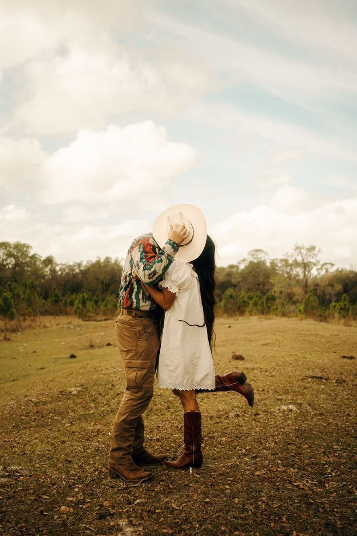 Jacob and Rizza White together in the Florida countryside